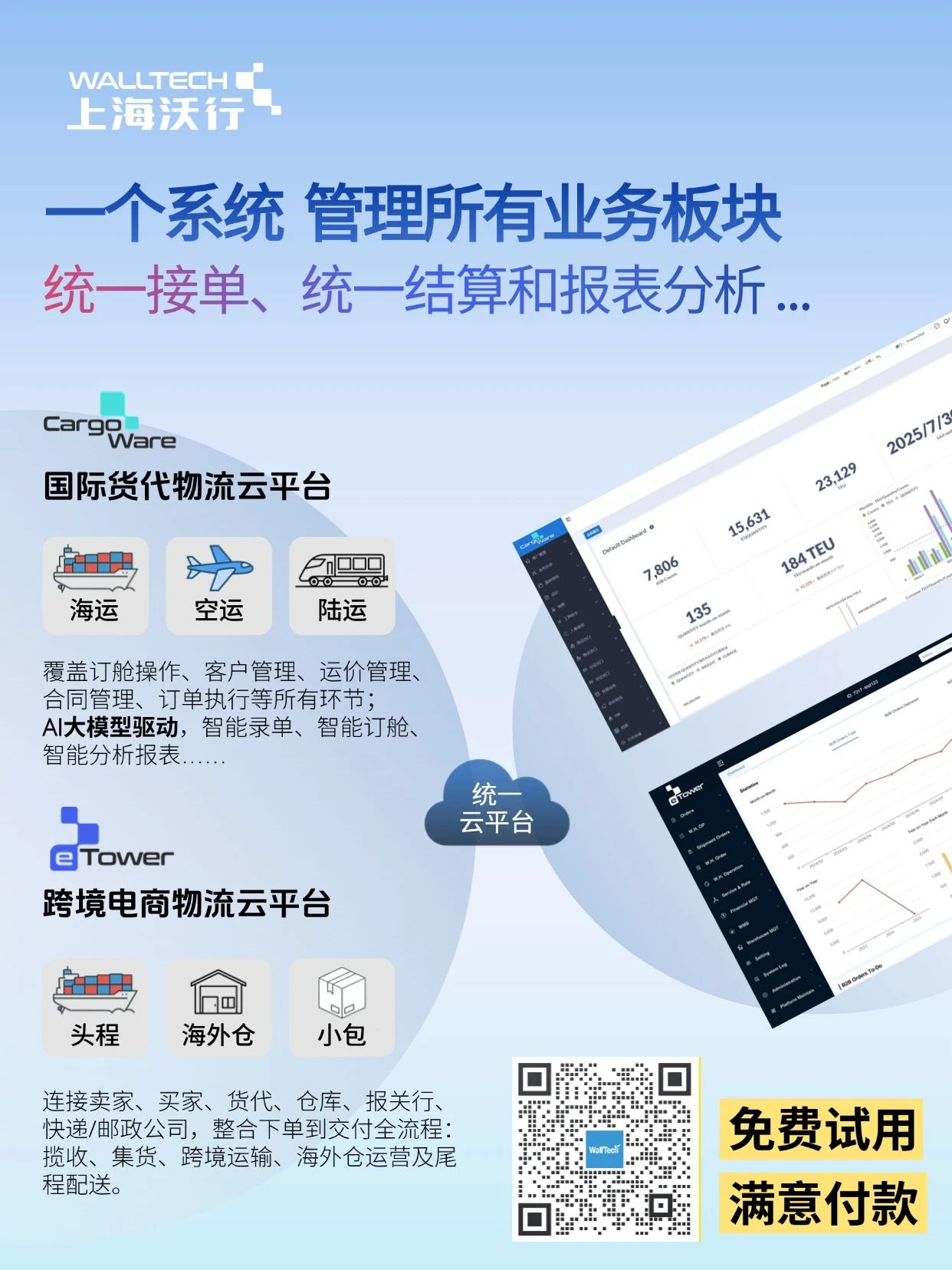 途比速運(yùn)簽約WallTech：一個(gè)系統(tǒng)管理傳統(tǒng)貨代+電商物流